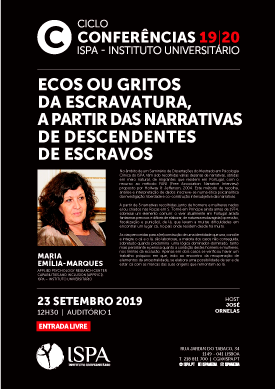 Ecos ou gritos da escravatura, a partir das narrativas de descendentes de escravos Ecos ou gritos da escravatura, a partir das narrativas de descendentes de escravos